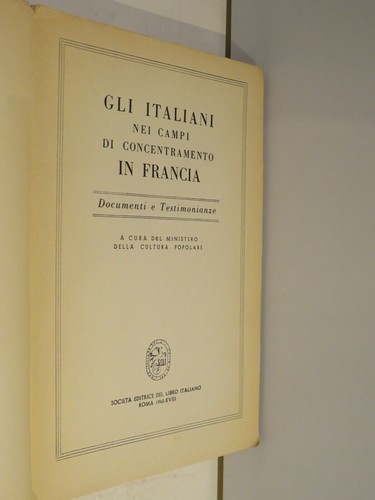 Gli italiani nei campi - campi, di