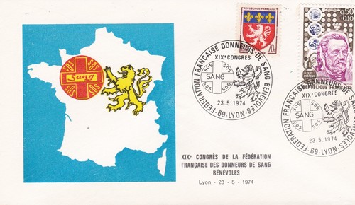 France 1974 fdc - 1974, federazione
