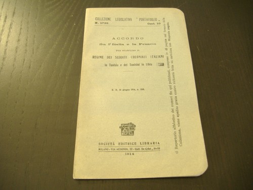 1914 accordo italia - accordo,