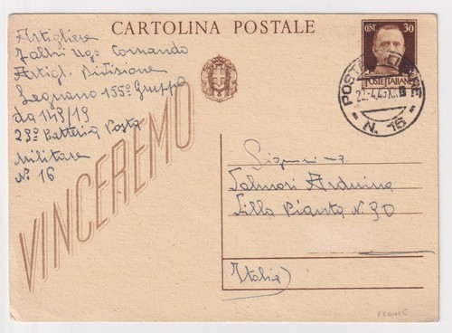 Ww2 posta militare italiana - ww2,